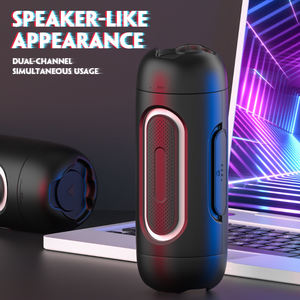 High-End Gilgal Manual Vliegtuig <span class=keywords><strong>Cup</strong></span> Masturbator Dual Channel Interactieve Volwassen Seksspeeltje Met Zachte Interieur Geluidsvorm Voor Mannen - Product Image 5