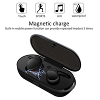 Grosir earbud TWS Mini Y30 headphone nirkabel Tws kontrol sentuh Headset olahraga Stereo HIFI untuk berlari & bermain game