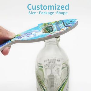 Imán de melamina para nevera, <span class=keywords><strong>abridor</strong></span> de botellas duradero, recuerdo de viaje con forma de plato, personalizado, OEM, venta al por mayor de fábrica - Product Image 2