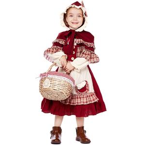 Costume de petite fille au style Lolita pour <span class=keywords><strong>spectacle</strong></span> de scène pour enfants, robe en dentelle avec cape, costume de <span class=keywords><strong>Petit</strong></span> <span class=keywords><strong>Chaperon</strong></span> <span class=keywords><strong>rouge</strong></span> - Product Image 2