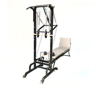 Lit de Pilates Commercial Multifonctionnel Portable en Acier Écologique avec Barre de Traction pour Entraînement Corporel en Salle de Sport et Studio de Pilates