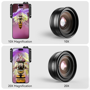 Ống kính chụp ảnh Macro điện thoại Zoom HD ống kính macro thu phóng 10x-20x thông dụng - Product Image 3