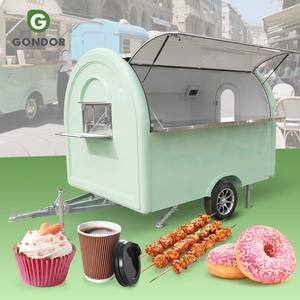 <b>Smart</b> Bar Orange Kabap Truck Shape Verified Street Automated Small Food Trailer Cart Mobile Keg for Drink - Product Image 1