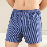 Caleçons boxers en coton tricoté pour hommes, taille haute, grande taille, pour l'été, amples, respirants, imprimés motif flèche longue