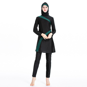 2022 medio oriente musulmano islamico <span class=keywords><strong>costumi</strong></span> da bagno Hijab completo Costume moda 3 pz burkini Costume da bagno per donna - Product Image 3