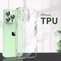 Coque de protection transparente en TPU souple anti-jaunissement, directement de l'usine, pour modèles iPhone 18, 17 Pro Max, 16, 15 Plus