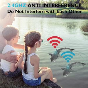 2024 वाटरप्रूफ आरसी शार्क पूल टॉय 2.4 बच्चों के लिए घज रिमोट कंट्रोल बोट लाइट 60 मिनट प्लेटाइम इलेक्ट्रिक पावर गिफ्ट - Product Image 5