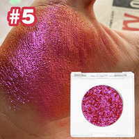 Beliebte Chamäleon Pigment Lidschatten Langlebige Vegan Kosmetik Augen Make-up Duo Chrom Lidschatten Einzel Kunststoff verpackung
