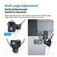Support de cou en silicone à dégagement rapide avec fixation magnétique pour GoPro Hero Insta360 Ace Pro 2 X5, support de cou pour DJI Nano/Action 6/5Pro/4/3