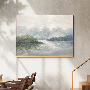 Pintura <span class=keywords><strong>al</strong></span> óleo de paisaje impresivo, pintura de pared sobre lienzo de alta calidad, venta <span class=keywords><strong>al</strong></span> por mayor de fábrica - Product Image 6