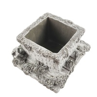 Pot de fleurs artificielles gris pour plantes succulentes, intérieur/extérieur, prix d'usine, vente en gros, OEM, pour produits d'outillage de jardin