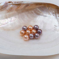 Perles d'eau douce rondes de 10-11 mm, couleur Edison, haute brillance, en vrac, pour la fabrication de bijoux, vente en gros
