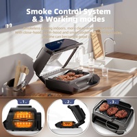 Certificat CE CB ETL Friteuse domestique Smart Digital Air Energy Cooker Fryer Verre visible Friteuse à air multifonctionnelle 10 litres