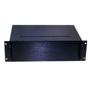 Tùy chỉnh khung kim loại màu đen tấm kim loại chế tạo với xử lý thông gió cho Máy chủ mạng - Product Image 5