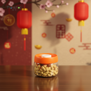 Vacare Modern Eco-Friendly Plastic Food <b>Storage</b> Containers Vacuum Seal <b>Lids</b> Multifunction Organizer Box with 15 Days Freshness - Product Image 3