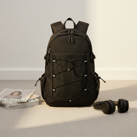 Sac à dos unisexe antivol RFID avec fermeture éclair, étanche, pour ordinateur portable, 20-39L, motif lettres, en nylon, pour étudiants, certifié BSCI, avec logo personnalisé