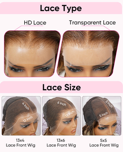 Marrone castagna per Ombre taglio a strati brasiliano parrucche senza colla pizzo trasparente HD pizzo davanti per le donne Ready Go parrucche - Product Image 6