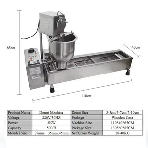 Thương mại điện Donut Maker thép không gỉ Donut <span class=keywords><strong>Fryer</strong></span> cho nhà hàng sử dụng đầy đủ tự động Donut <span class=keywords><strong>Fryer</strong></span> máy - Product Image 4