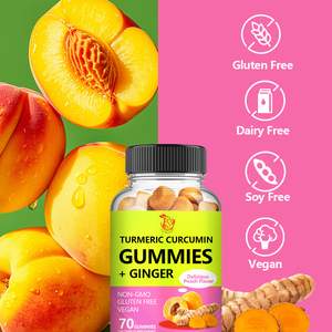 สารสกัดจากขิงขมิ้นขมิ้นชัน gummies สมุนไพรเพื่อสุขภาพปรับปรุงระบบภูมิคุ้มกัน - Product Image 5