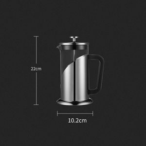 Cafetière à piston en verre avec verre épais résistant à la chaleur - Product Image 3