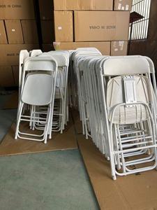 Chaises pliantes en acier noir empilables pour l'extérieur, en gros, <span class=keywords><strong>pas</strong></span> chères, pour les événements, chaises pliantes et empilables - Product Image 5