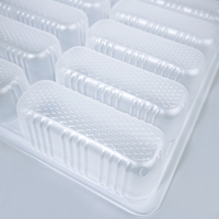 Barquette alimentaire translucide à 10 compartiments en PP pour raviolis, pâtisseries, aliments surgelés, jus, hamburgers, sushis, nouilles, gelées