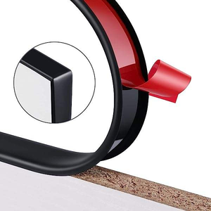 <span class=keywords><strong>Bande</strong></span> <span class=keywords><strong>de</strong></span> chant en TPE flexible en forme <span class=keywords><strong>de</strong></span> U, auto-adhésive, en caoutchouc, pour la protection des bords des meubles, des armoires, des tables, produits en caoutchouc - Product Image 4