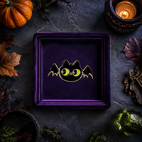 Broche en émail dur personnalisée avec logo, motif gothique aile de chauve-souris et chat noir, en alliage de zinc moulé sous pression, plaqué, badge de mode, fabricant de pin's de revers en métal