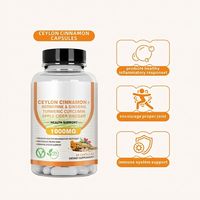 HDK OEM ODM Capsules de Cannelle de Ceylan 1000mg avec Berbérine, Ginseng, Curcuma et Vinaigre de Cidre de Pomme pour le Soutien Immunitaire et Articulaire, Végétalien