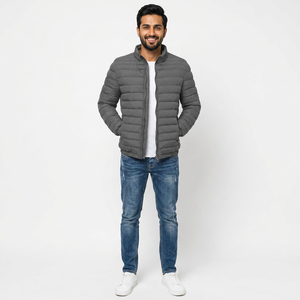 Vestes matelassées d'hiver pour hommes, vente chaude, vestes à capuche tendance pour hommes, vestes matelassées en duvet respirantes personnalisées, manteau d'hiver - Product Image 1