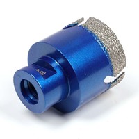 Accessoires d'alimentation de carrelage noyau de menuiserie trou profond bois résine magnétique carré M14 outils de forage au diamant sous vide