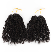 Orientfashion Cheveux Humains au Crochet Sans Nœuds Pré-Séparés Ondulés Profonds Plumes de Cheveux Humains au Crochet 100% Cheveux Naturels Bruts Extensions