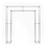 Arche photo 3D violette, cadre de porte en aluminium robuste de 32 mm, qualité de location pour événements de mariage bohèmes de luxe