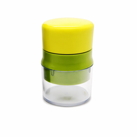 Ensemble hachoir manuel 3-en-1 pour ail et noix, presse-ail torsadée en plastique ABS, récipient transparent en PS, mini hachoir à épices, outil de cuisine