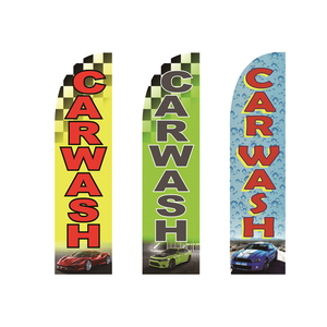 屋外広告カスタムピザショッププロモーション広告ボウバナー/カスタムフライングビーチティアドロップフラッグとスタンド - Product Image 2