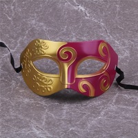Masque de mascarade vénitien sur mesure en thermoformage, finition or et argent, respirant, accessoire de costume pour Halloween