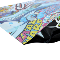 Imprimé personnalisé 3.5 1/8 Oz 4x6 pouces pochette debout en plastique sac en mylar zip-lock holographique anti-odeur