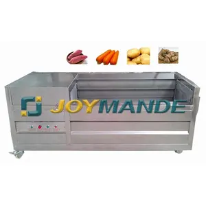 High Quality Industrial Vegetable Skin Peeling Machine Vegetables Polishing Machine Brush Washing Machine