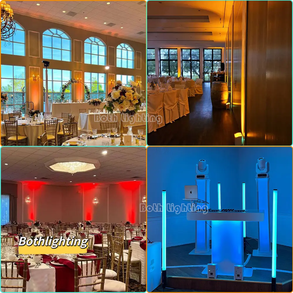 Entrambi illuminazione Smart DJ S6 6*18W luci 6*18W batteria LED wireless DMX wedding club luci evento