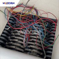 Trituradora industrial pequeña Walldorn para descomponer plástico, purgar y extruir residuos, trituradora de doble eje.