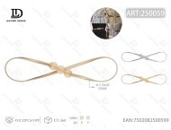 Catena da vita in lega d'acciaio placcata oro con logo D per donna, uso quotidiano - Product Image 3