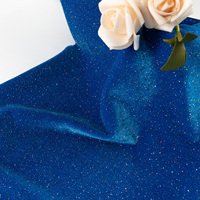 Listo para enviar terciopelo coreano estampado en caliente falda de tela de terciopelo dorado vestido de moda estrella polvo brillo tela de felpa