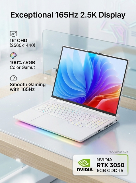 Gaming Laptop 16Inch 13TH Gen Intel Core I5-13500H RTX3050 12Cores 16Threads 32GB RAM 144Hz SSD  AU/US/UK Plug