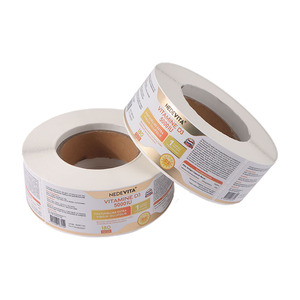 Adhesivo de vinilo impermeable impreso personalizado estampado en caliente pegatinas de lámina dorada etiquetas de Alimentos y Medicamentos de miel - Product Image 1