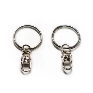 Metal Flat Key Chain for Gift Keychain Accessories