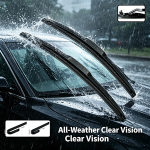 High Performance Three Section Hybrid <b>Car</b> Blade Multifunction U/J <b>Hook</b> Windscreen Blades Temperature - Product Image 1