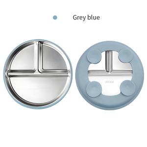 Vaisselle pour enfants - Design classique, acier inoxydable 304 de haute qualité, sans danger pour les bébés, compatible lave-vaisselle, manchons en silicone amovibles, ventouse - Product Image 4