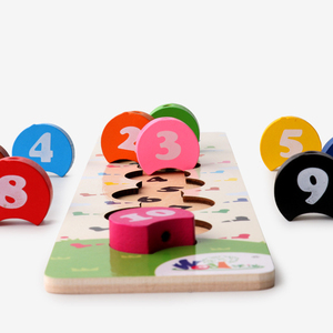 Jouets chenille pour enfants, puzzle en bois, perles numérotées de la chenille, <span class=keywords><strong>jouet</strong></span> éducatif précoce, compétences moteur fines, pour tout-petits de 2, 3 ans - Product Image 4