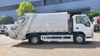 Nouveau camion compacteur d'ordures Isuzu 6-7 CBM à chargement arrière, moteur diesel Euro 6, empattement 3360 mm, boîte de vitesses 4x2, usage municipal