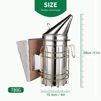 Outils de ruche manuel en acier inoxydable pour les abeilles, instruments pour la ruche